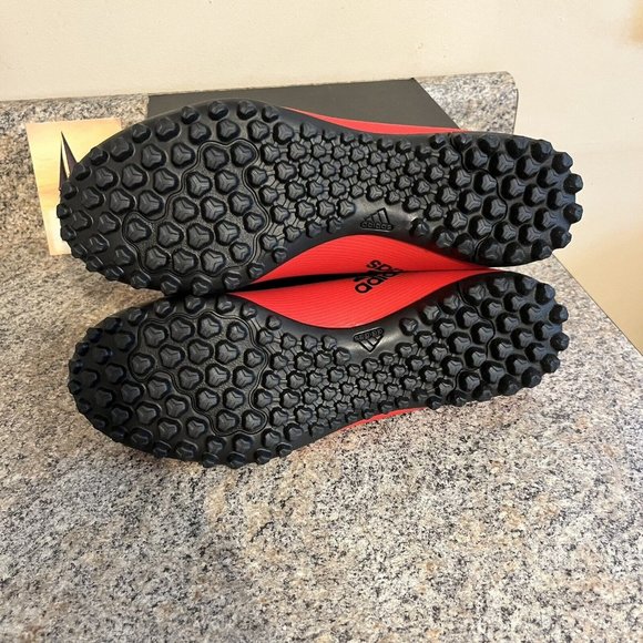 Adidas X Speedflow.4 Turf Soccer Shoes Black Solar Red FY3336 Men Sz 8 / Women 9 - Picture 9 of 11